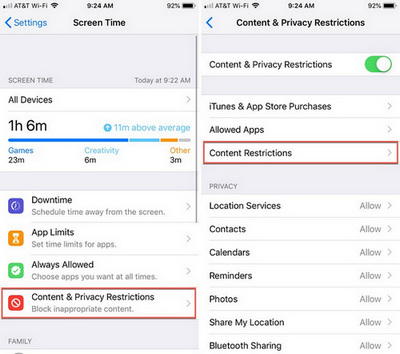 how to block websites on iphone