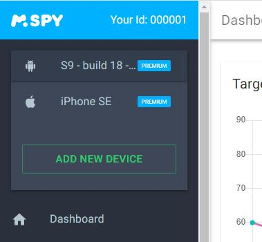 mSpy install add new device