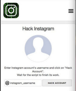 instagram password hack generator